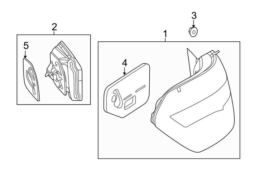 Tail Light Assembly - Rear Driver Left